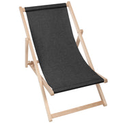 Dřevěné lehátko Imitace lnu Stony Beach-M