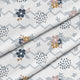 Chevron and Flowers-Tkanina Obrusowa