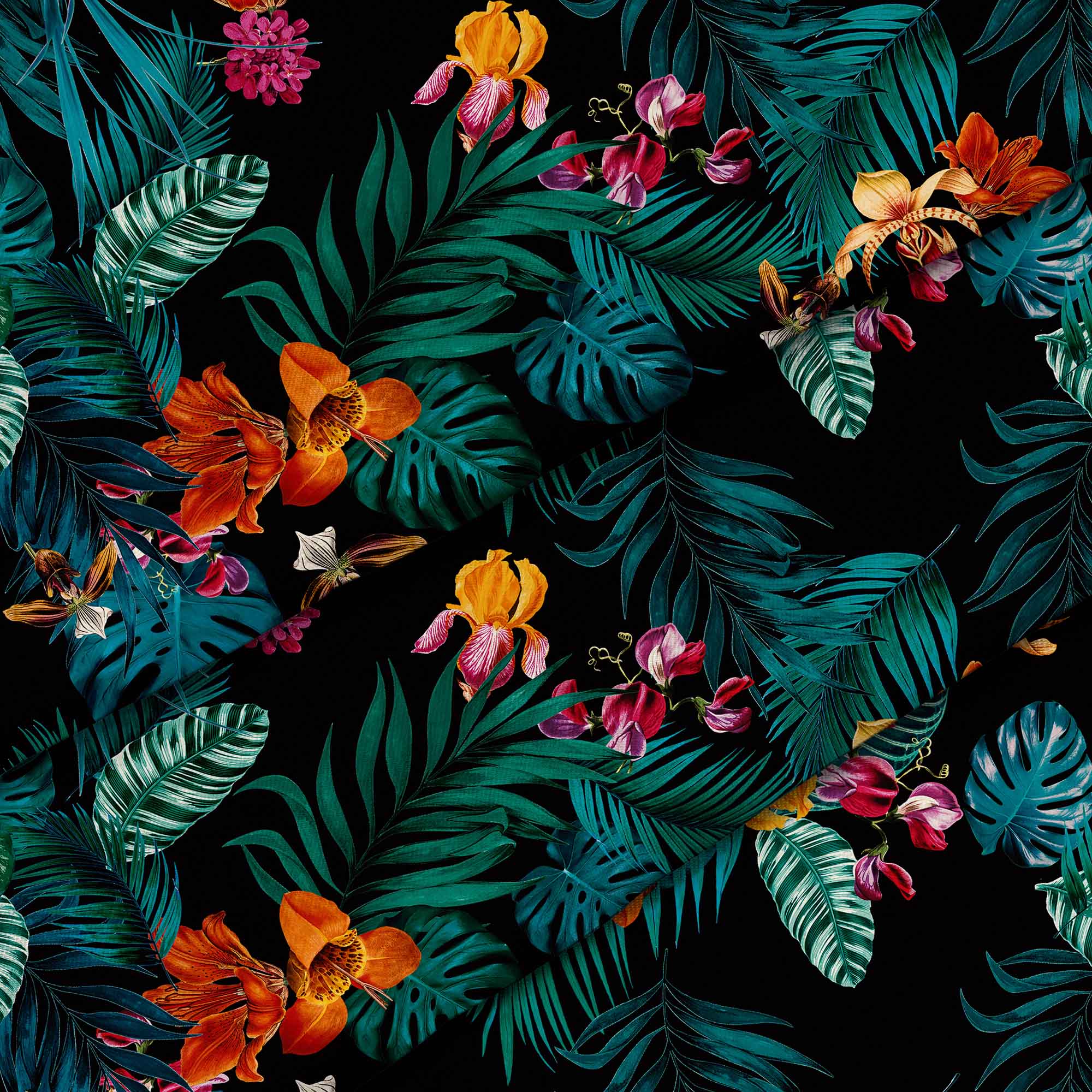 Dark Botanic Red-Oxford