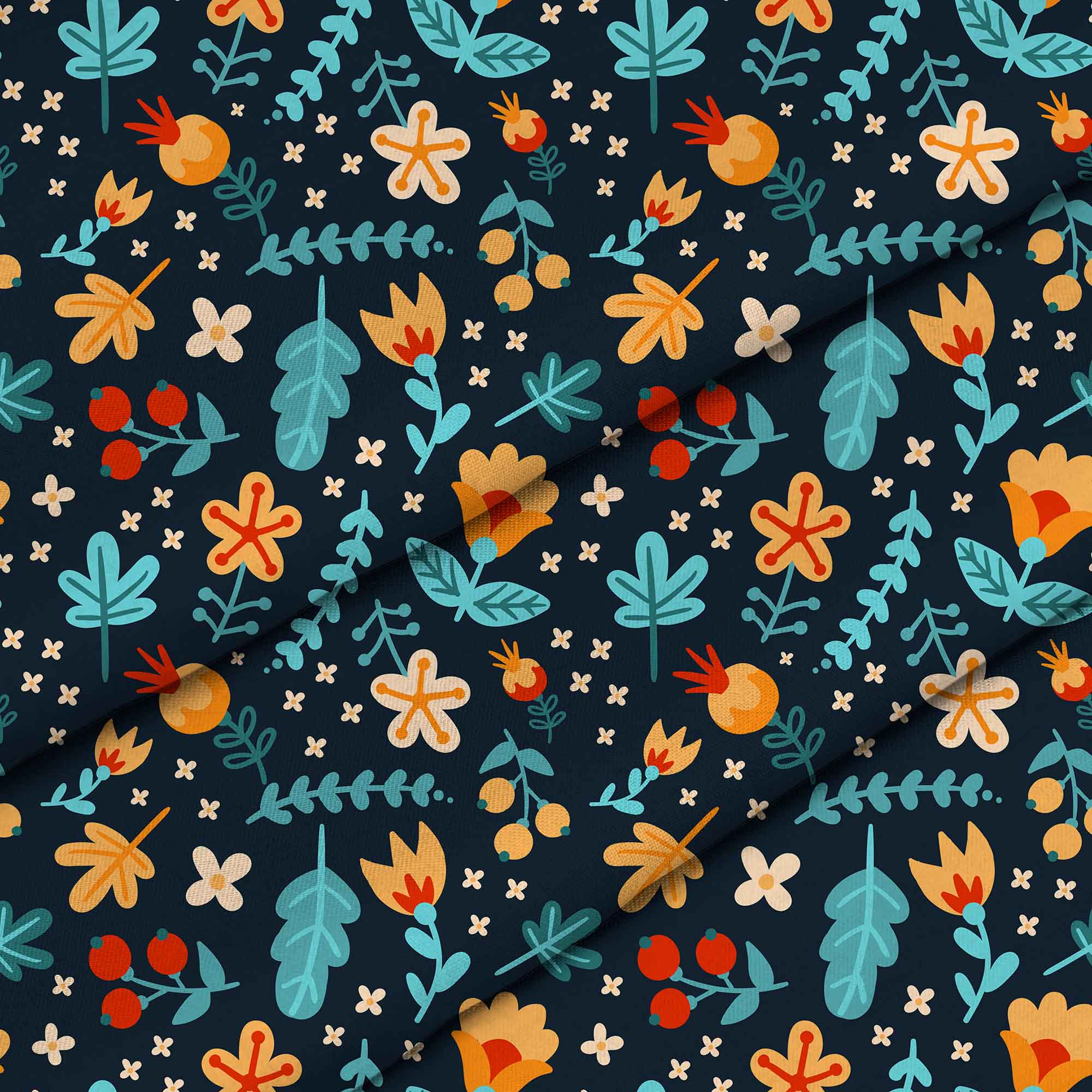 Scattered Flowers-Velvet
