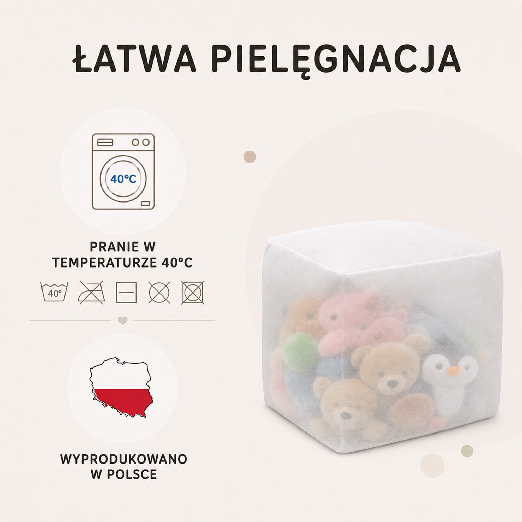 Pokrowiec podnóżek Cube