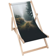Leżak drewniany Foggy Landscape