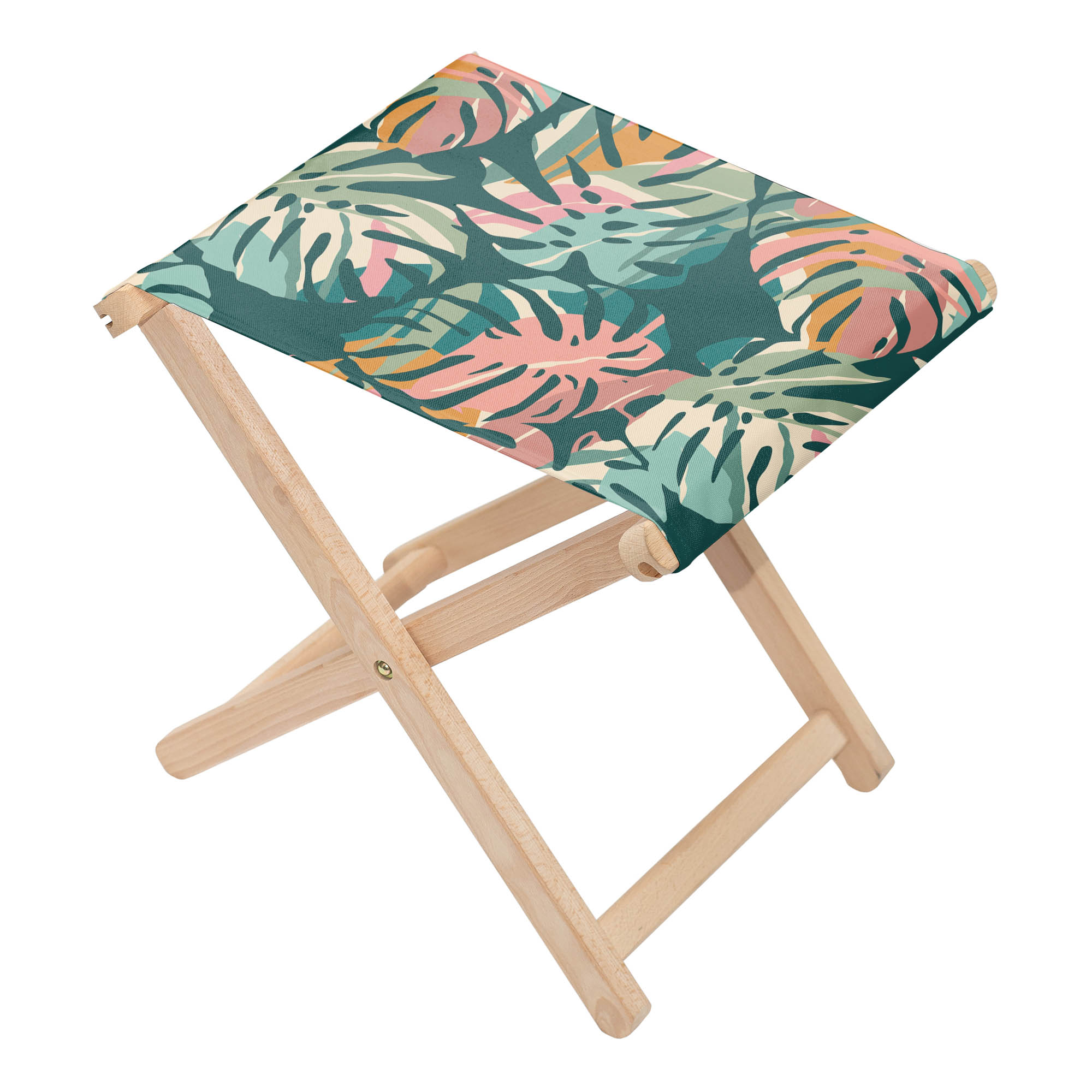 Chair Tropical Abstract Leaves
