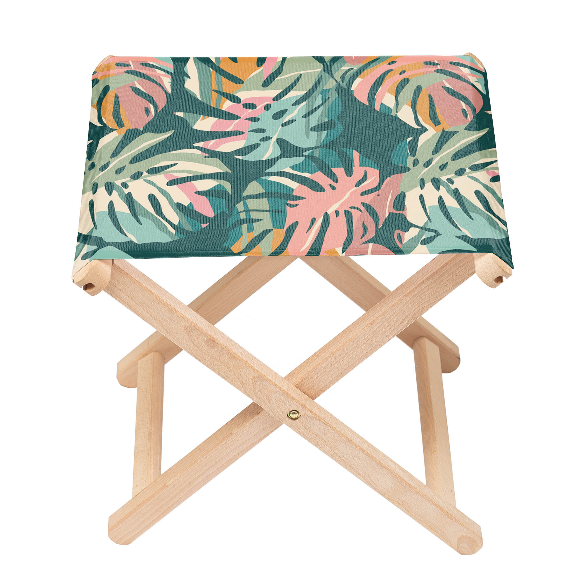 Chair Tropical Abstract Leaves