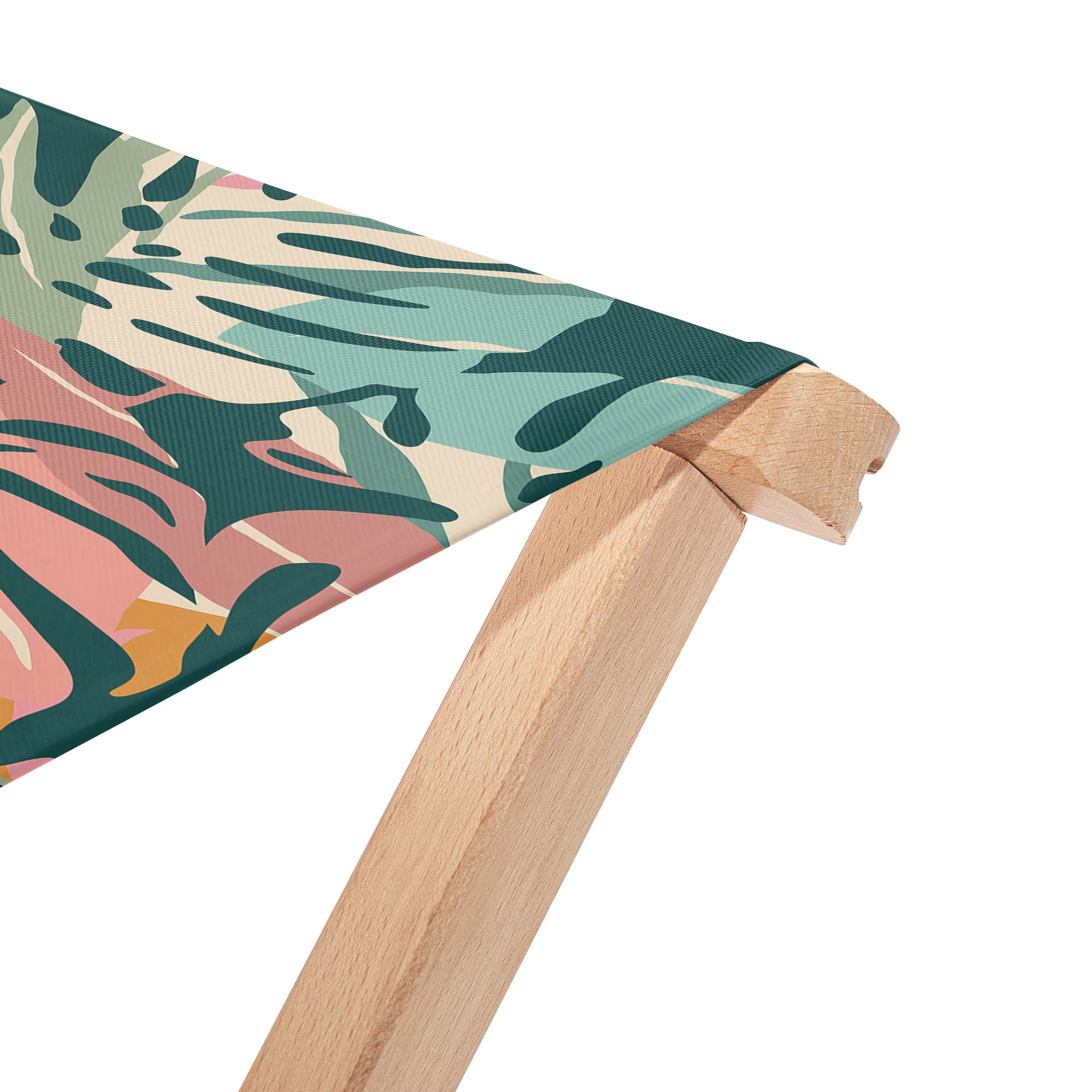 Chair Tropical Abstract Leaves