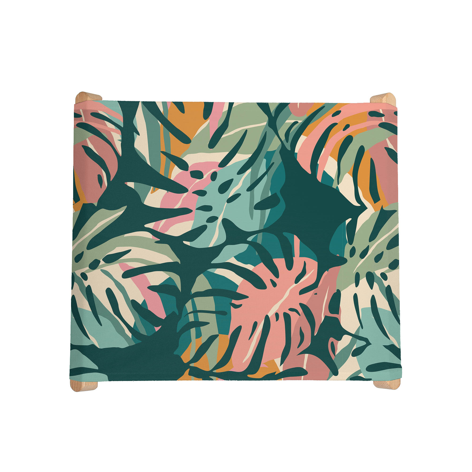 Chair Tropical Abstract Leaves