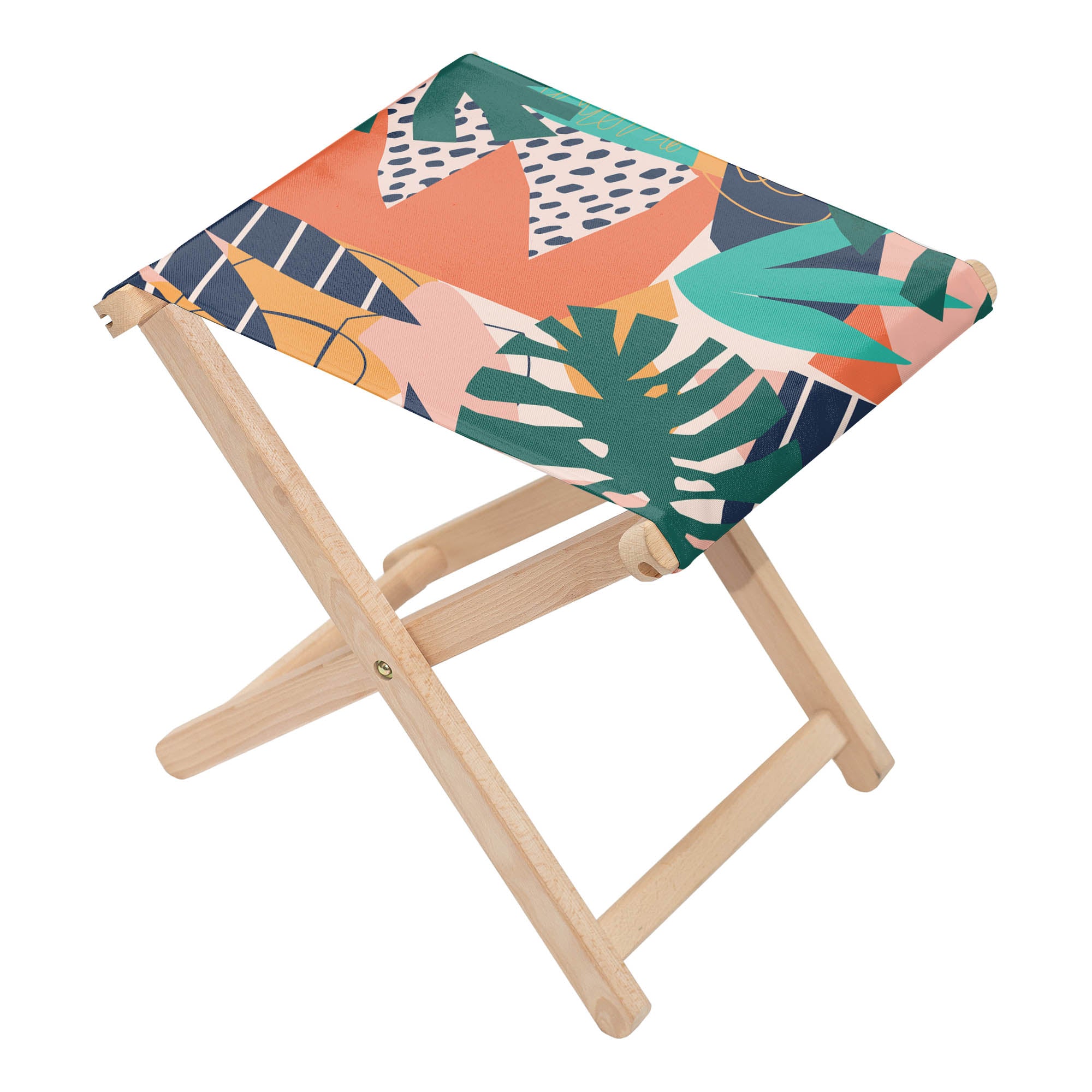 Chair Exotic Plants and Geometrical Shapes
