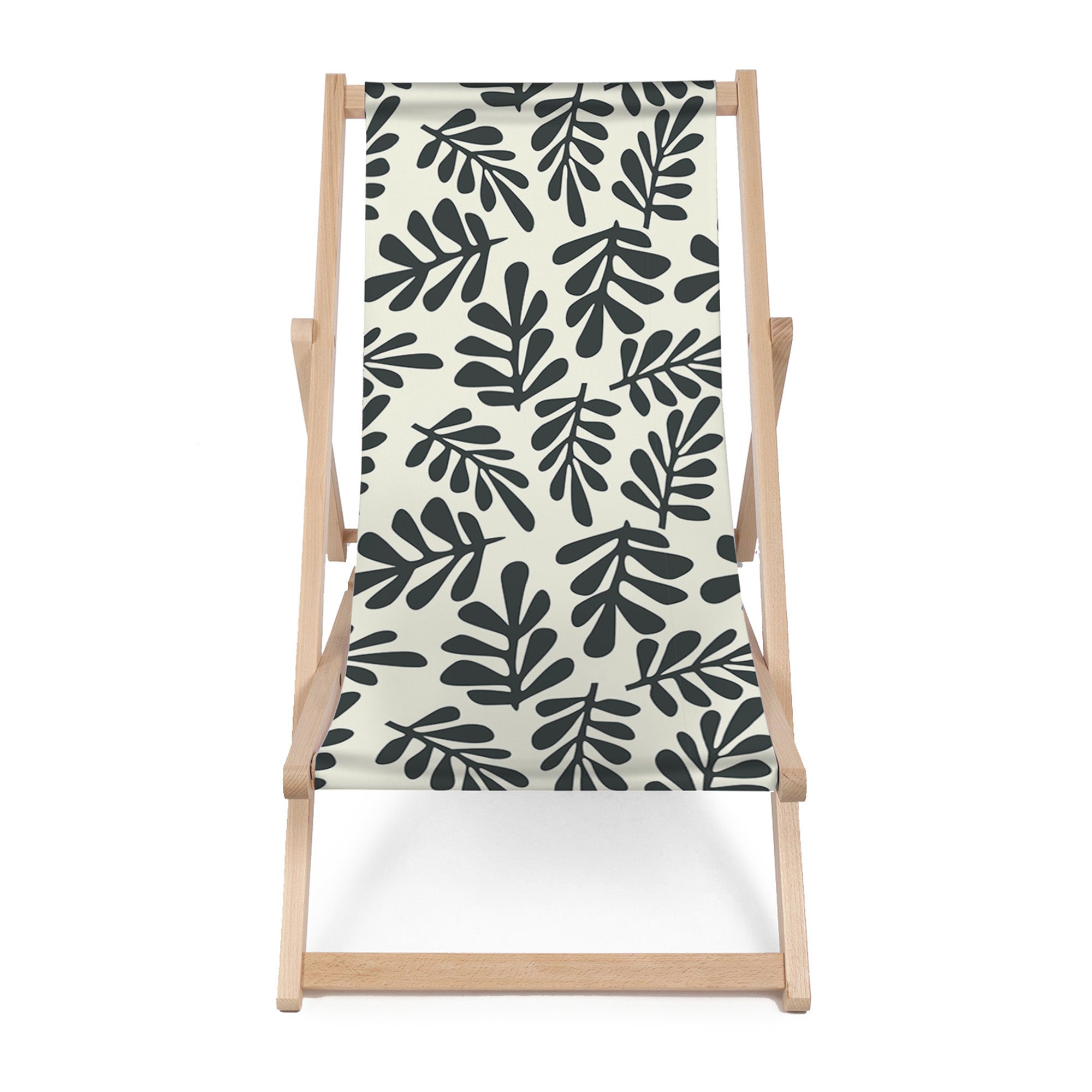 Leżak drewniany Artistic Abstract Leaves-M