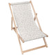 Holzliegestuhl Beige Punkte -M