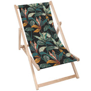 Leżak drewniany Black Tropical Forest-M