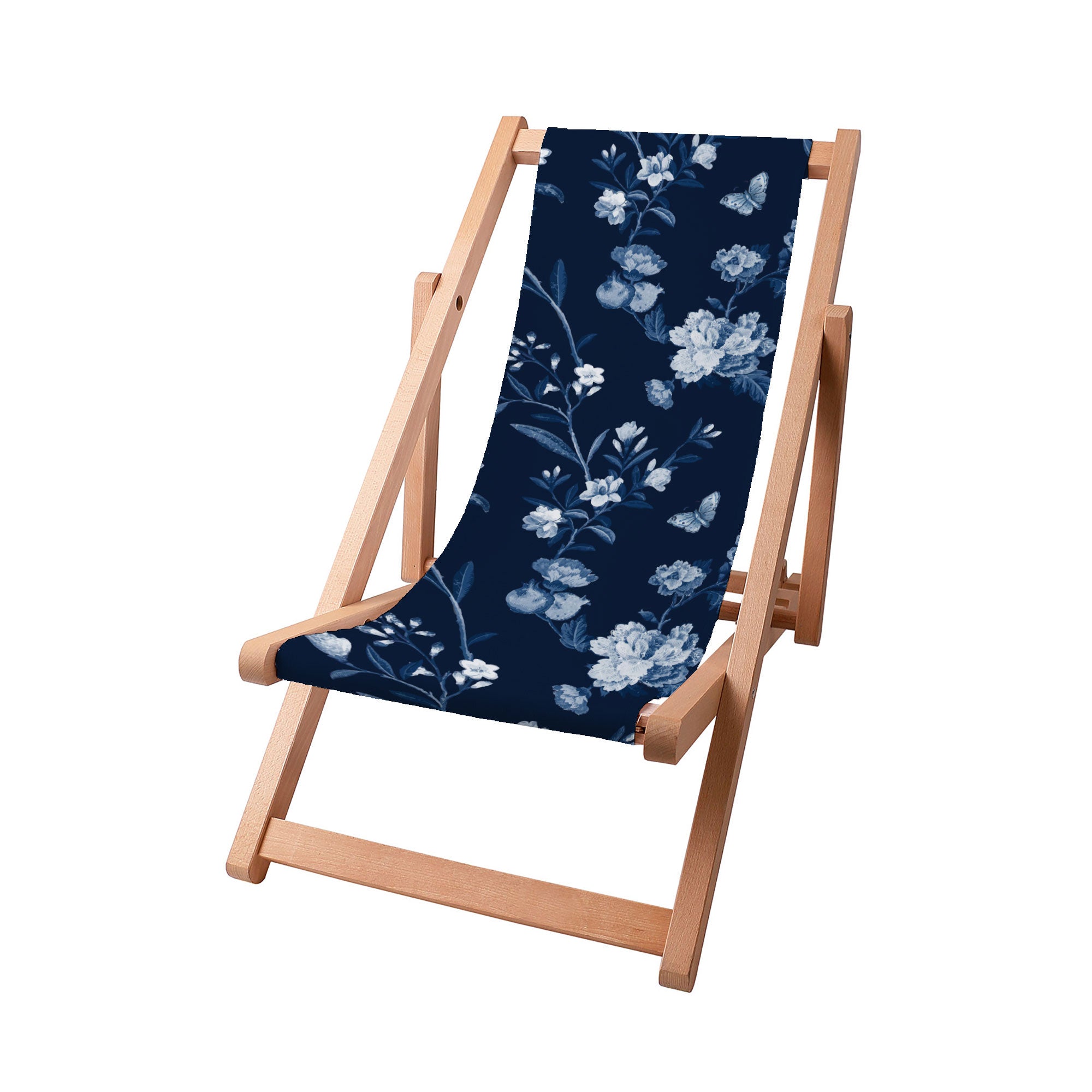 Leżak drewniany Blue Botanical
