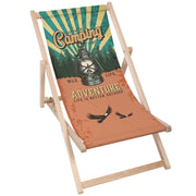 Leżak drewniany Camping