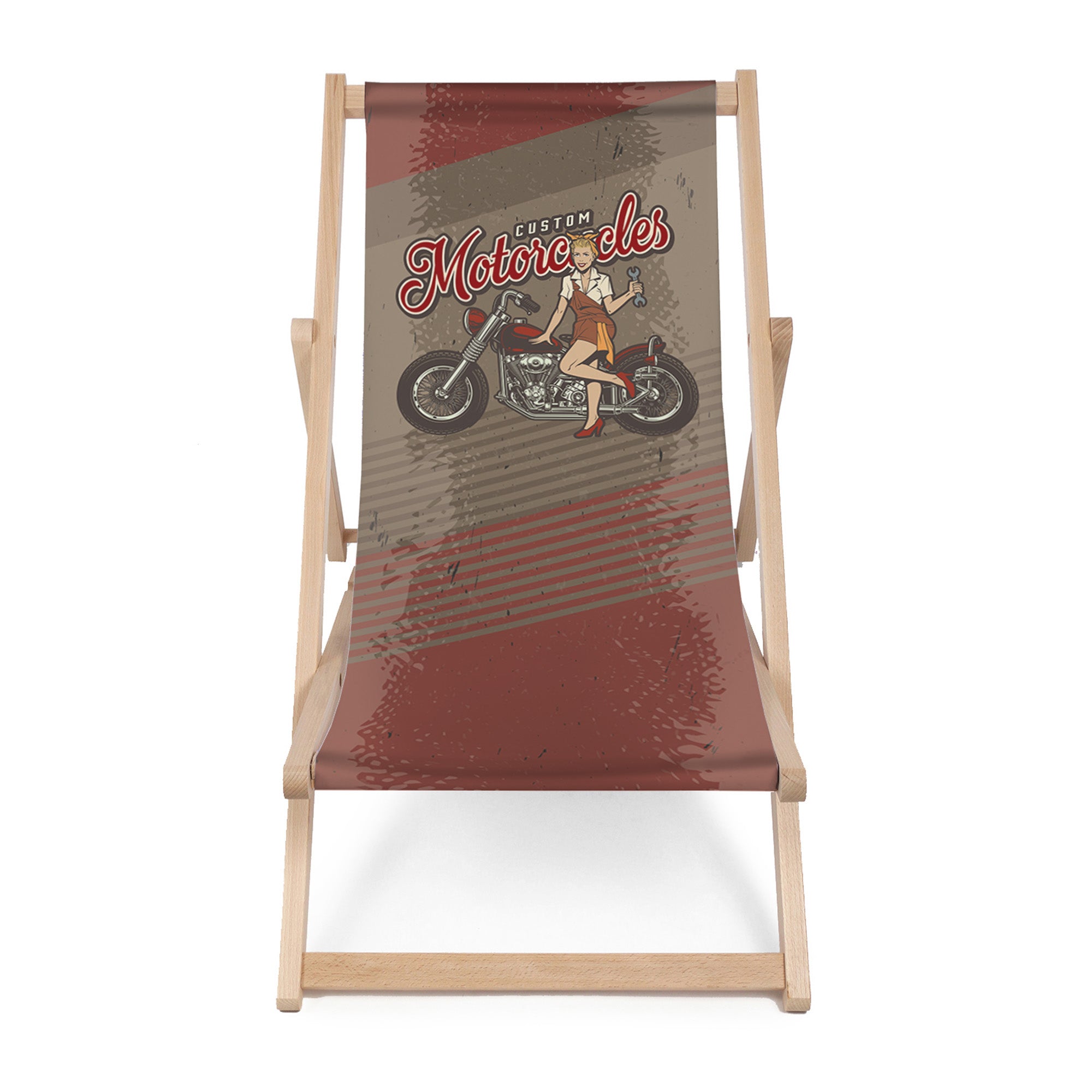 Dřevěné lehátko Custom Motocycles
