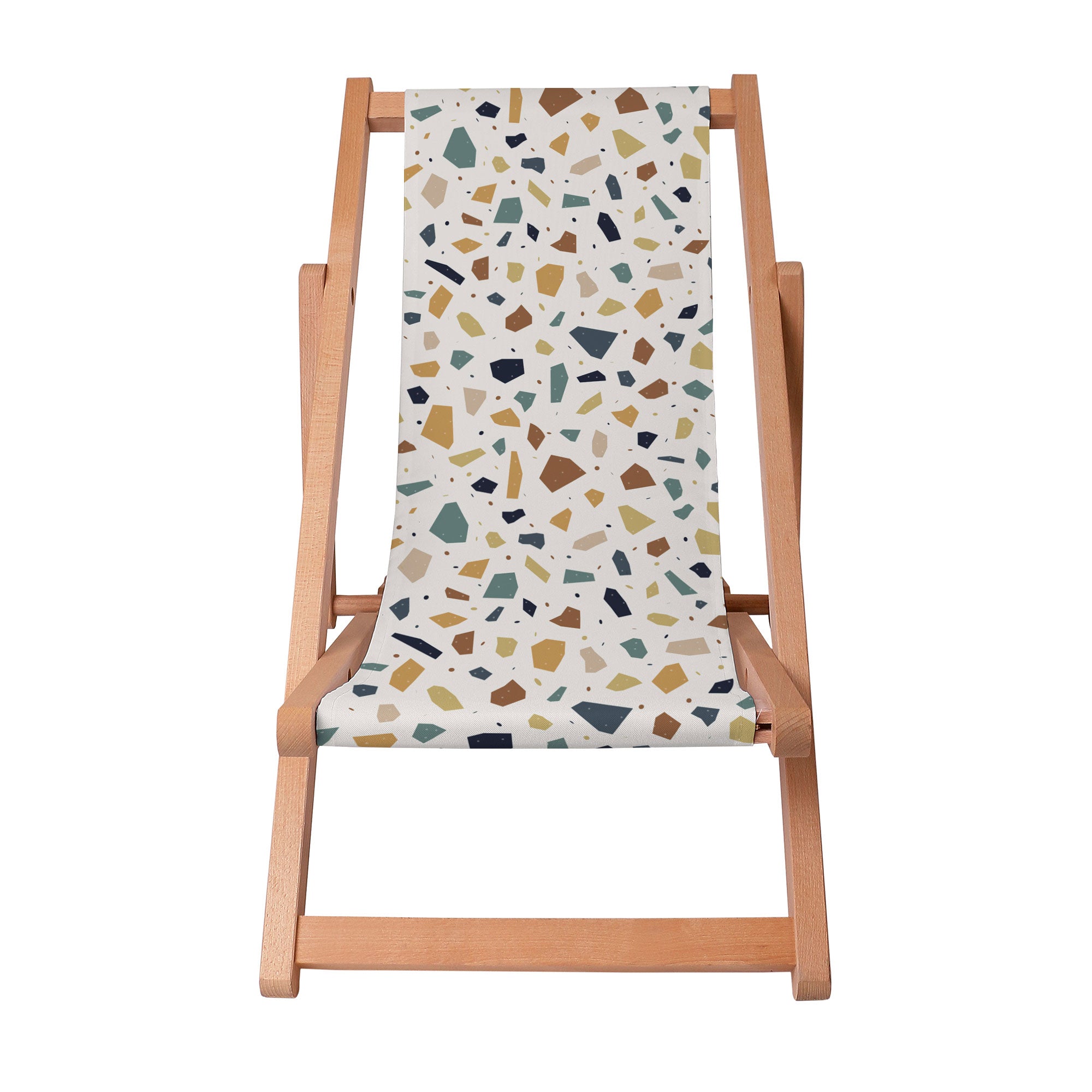 Leżak drewniany Vintage Terrazzo