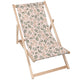 Leżak drewniany Botanical Beige Pattern-M
