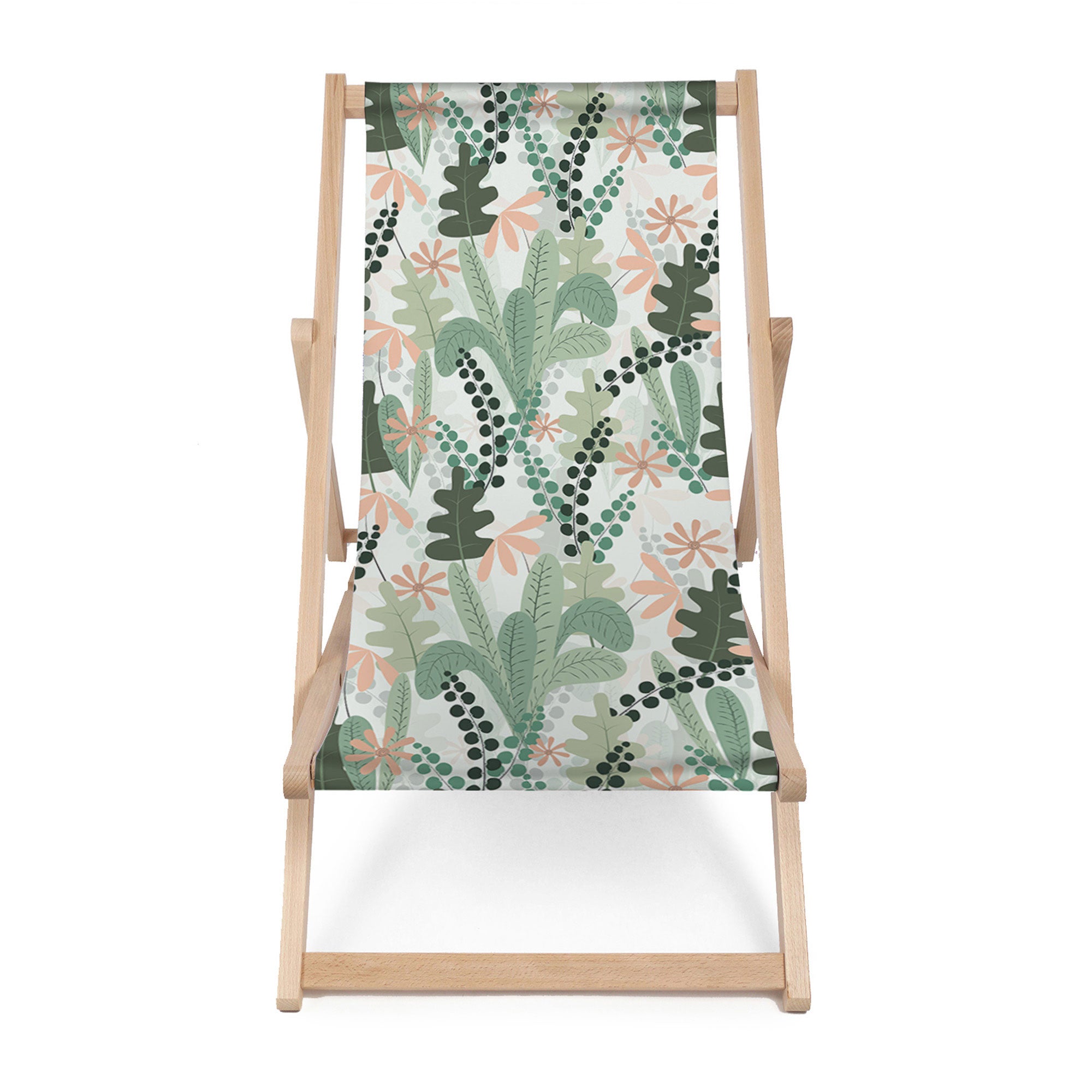 Wooden Deck Chair By the Lake-M