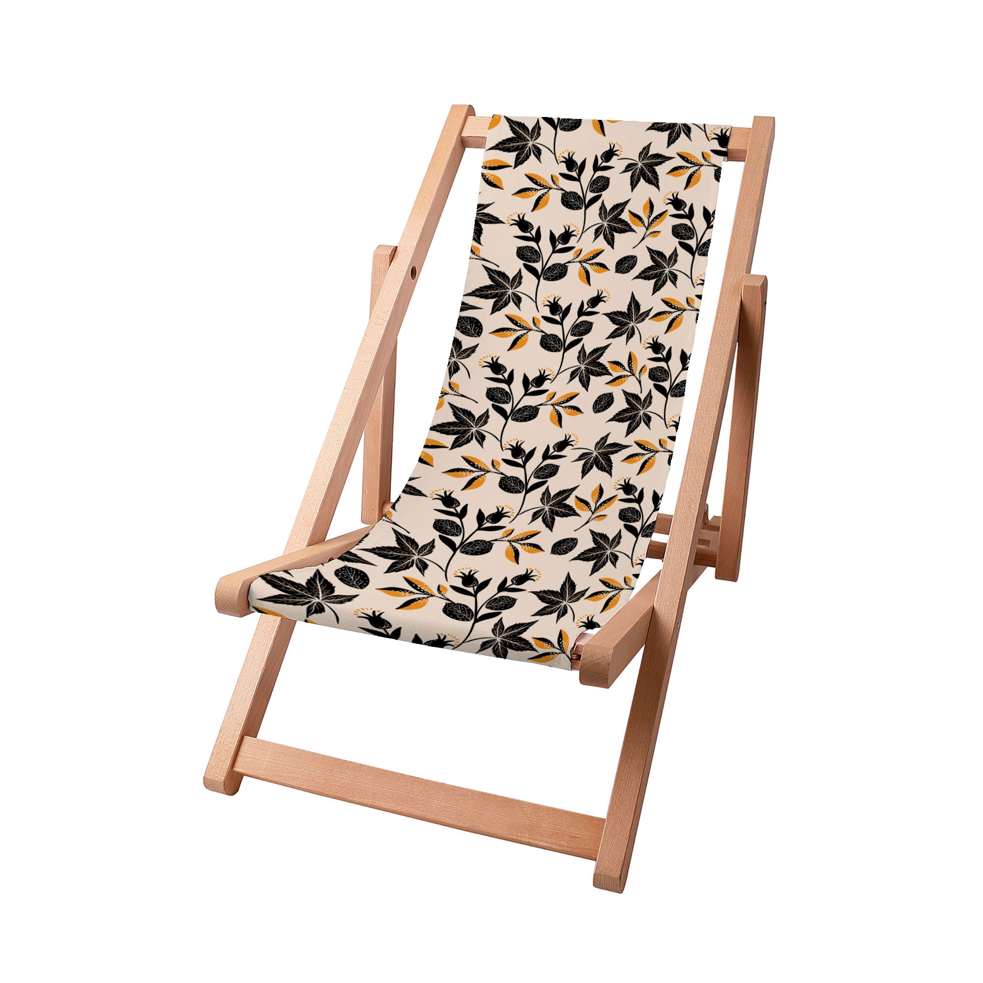 Leżak drewniany Cozy Autumn Leaves-S