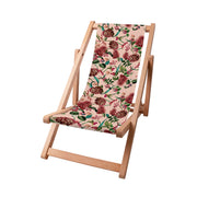 Leżak drewniany Dark Jungle Pink