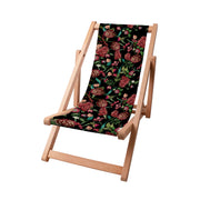 Leżak drewniany Dark Jungle Red