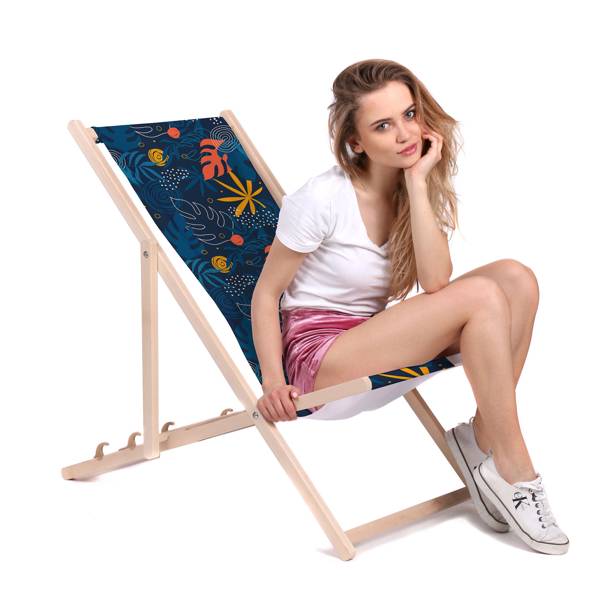 Leżak drewniany Doodle Exotic-M