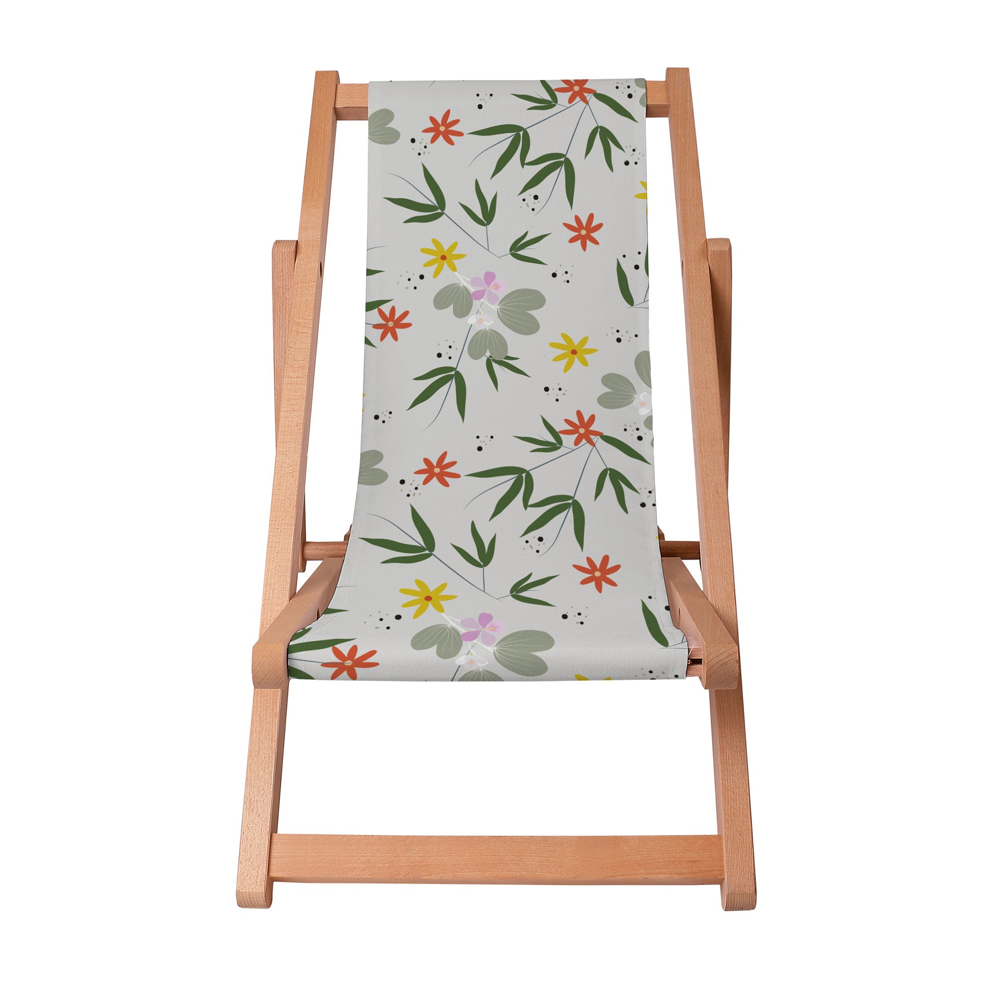Leżak drewniany Flower Doodling