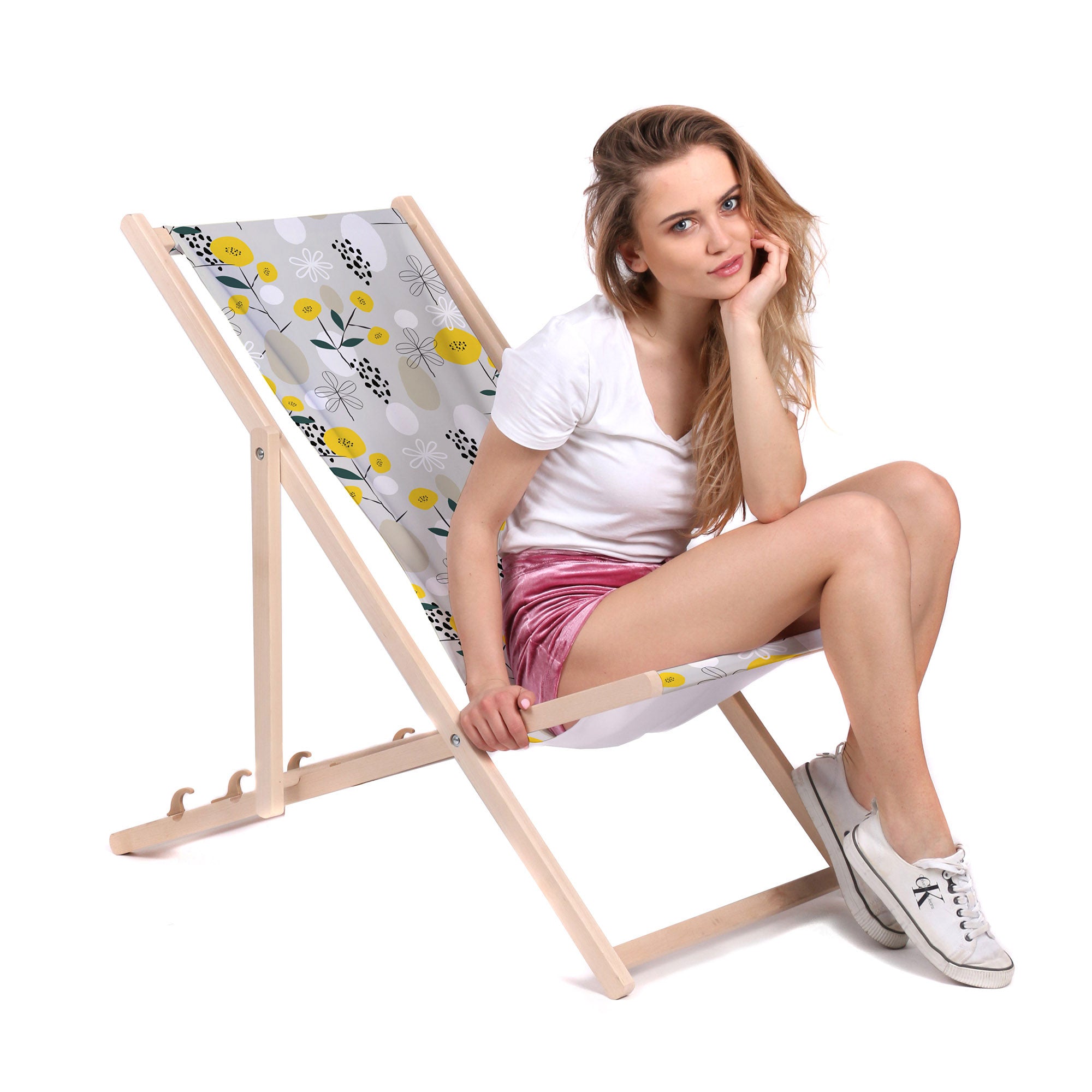 Leżak drewniany I Like Scandi-M