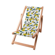 Leżak drewniany Lemon Flowers-S