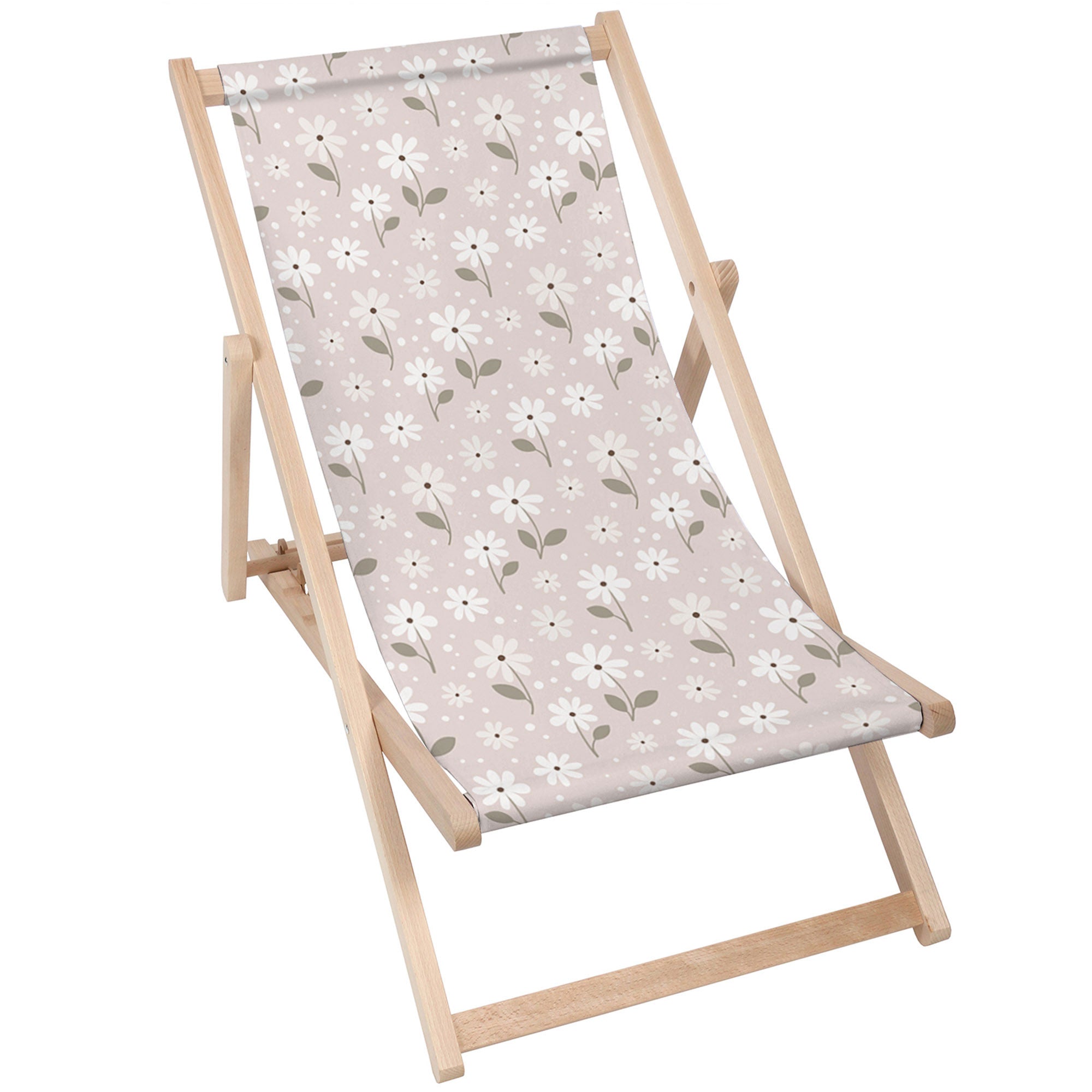 Leżak drewniany Light Flowers-M