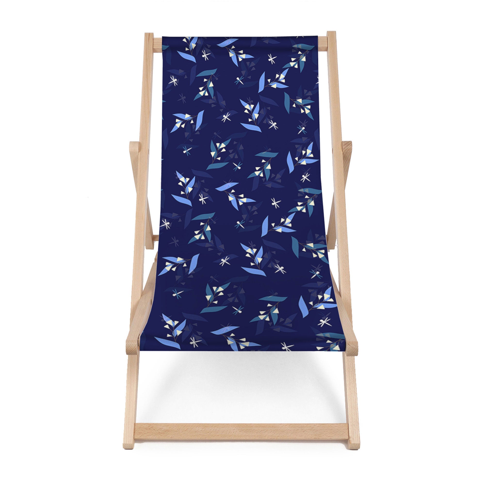 Leżak drewniany Moon Flowers-M