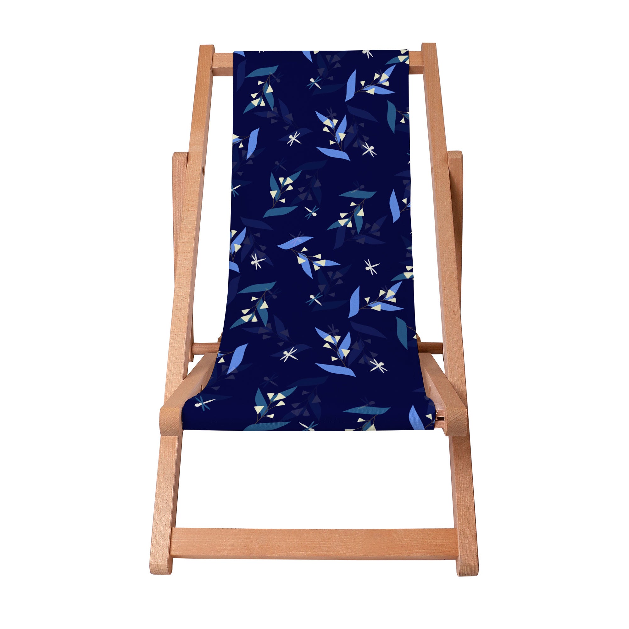 Leżak drewniany Moon Flowers-S