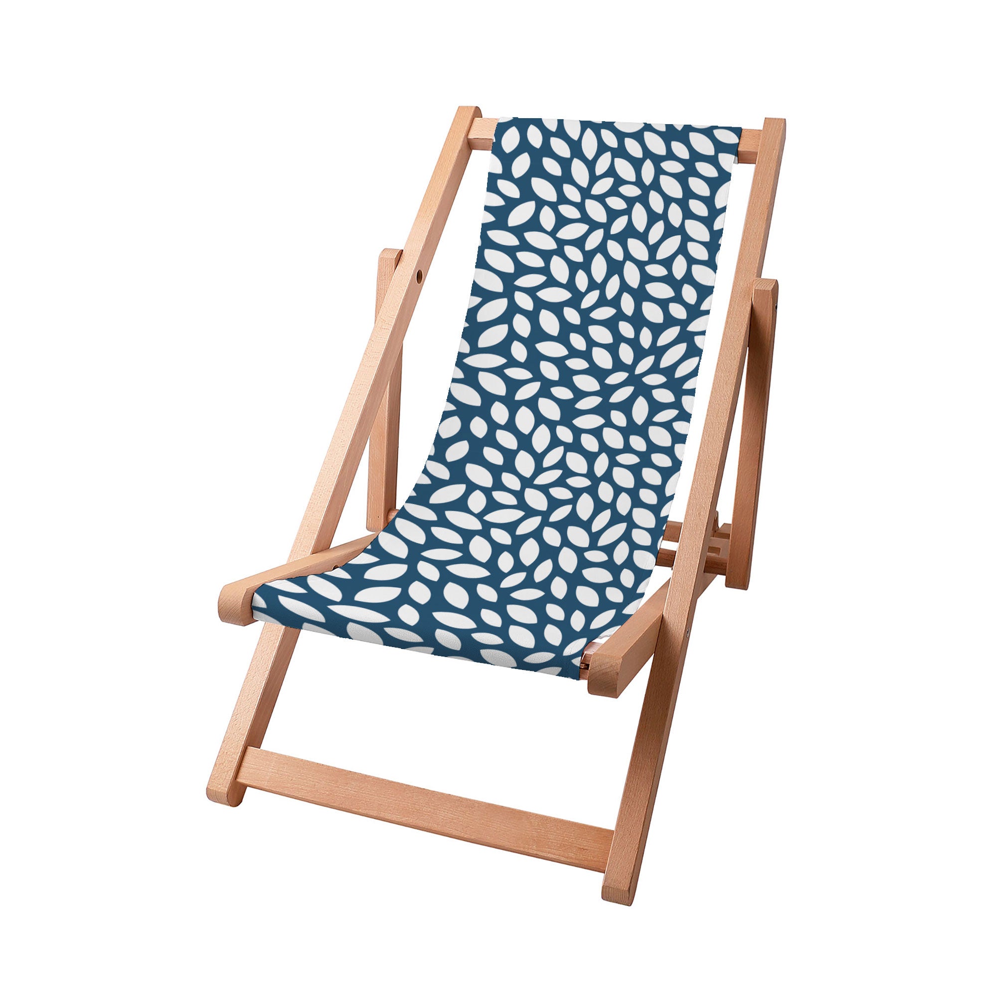 Leżak drewniany Small Navy Petal-S