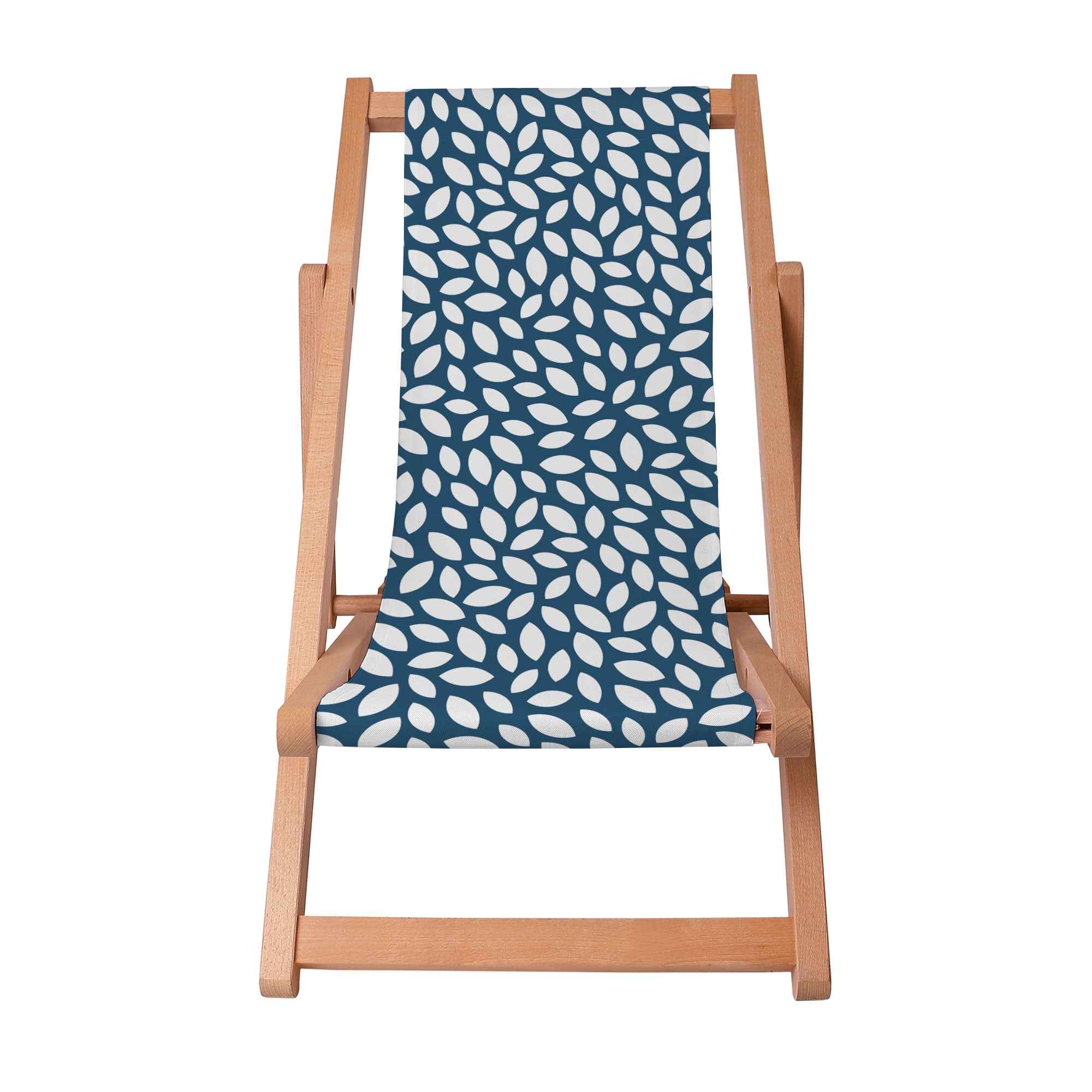 Leżak drewniany Small Navy Petal-S