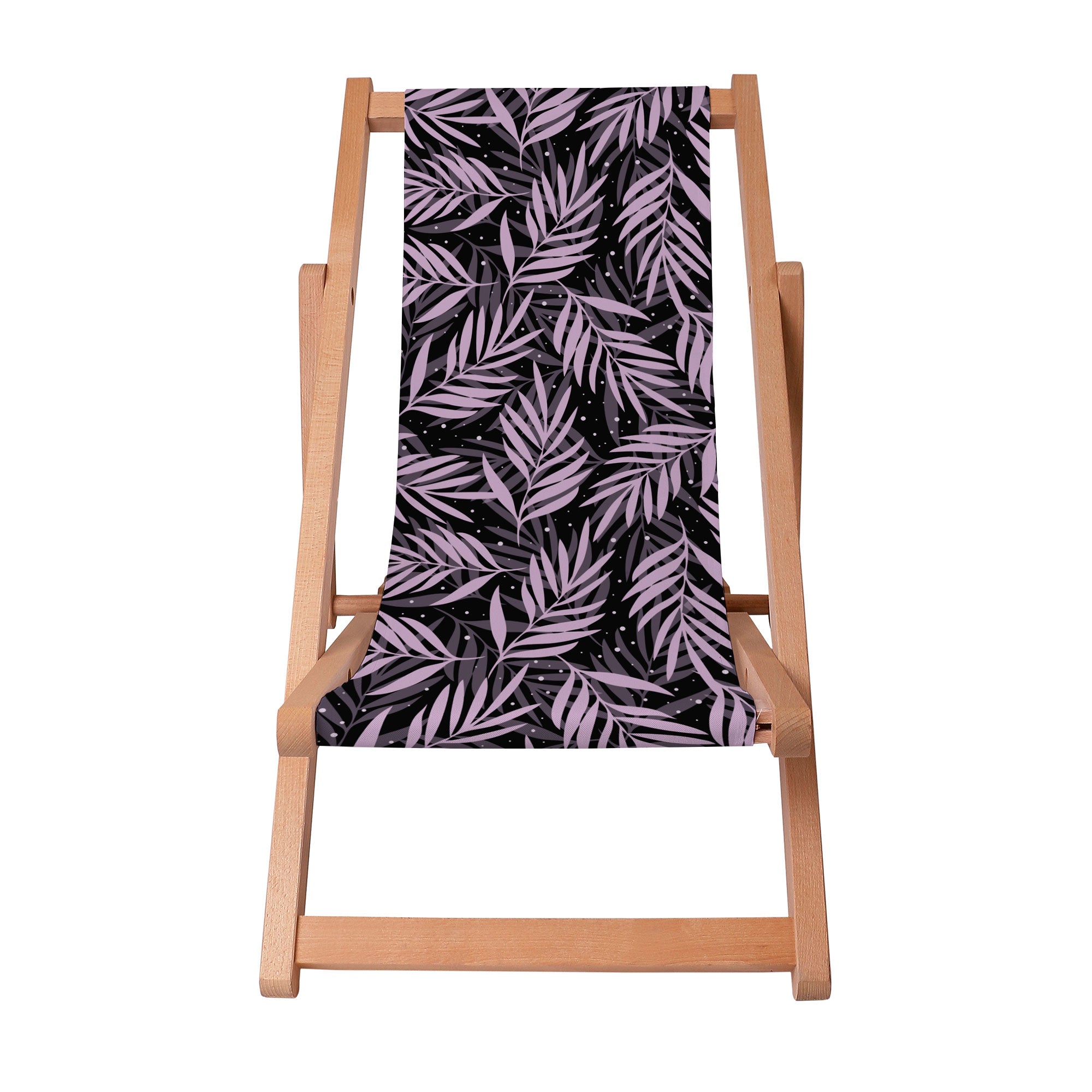 Leżak drewniany Palm Leaves in the Night-S