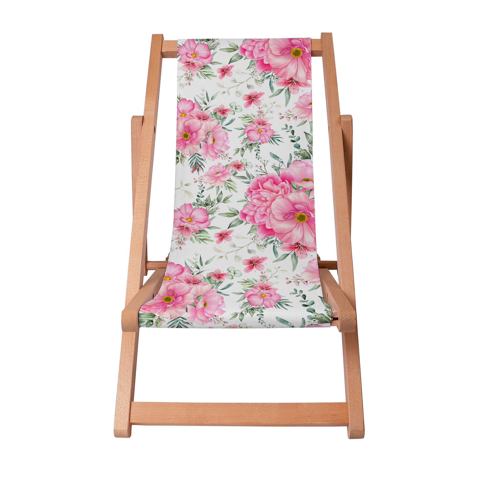 Wooden Deck Chair Rose Garden-S