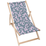 Leżak drewniany Abstract Small Pink Flowers-M