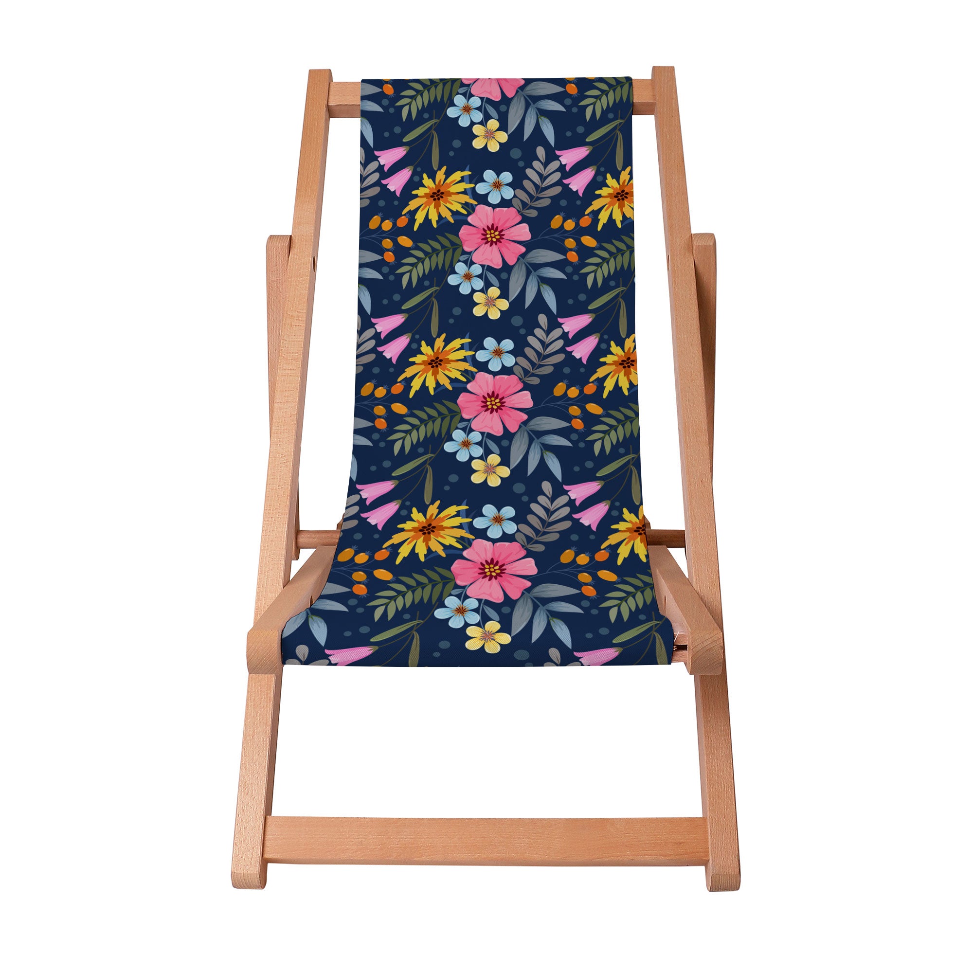 Leżak drewniany Spring Flowers-S