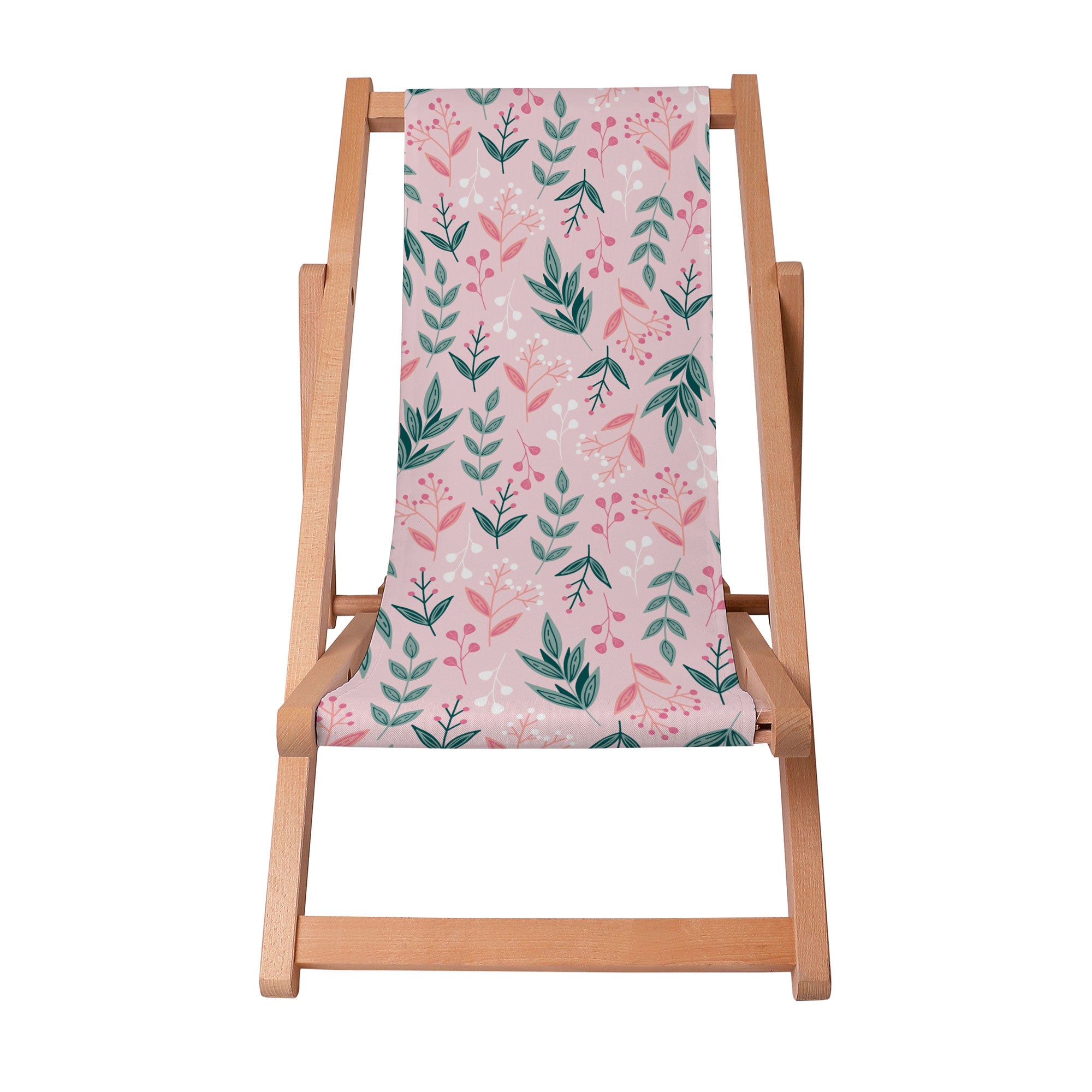 Dřevěné lehátko Sweet Leaves Pattern