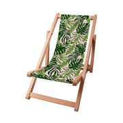 Dřevěné lehátko Tropical Jungle Leaves-S