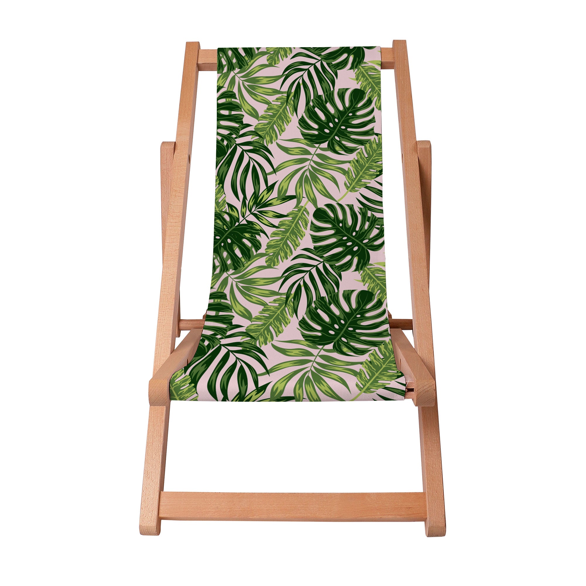 Dřevěné lehátko Tropical Jungle Leaves
