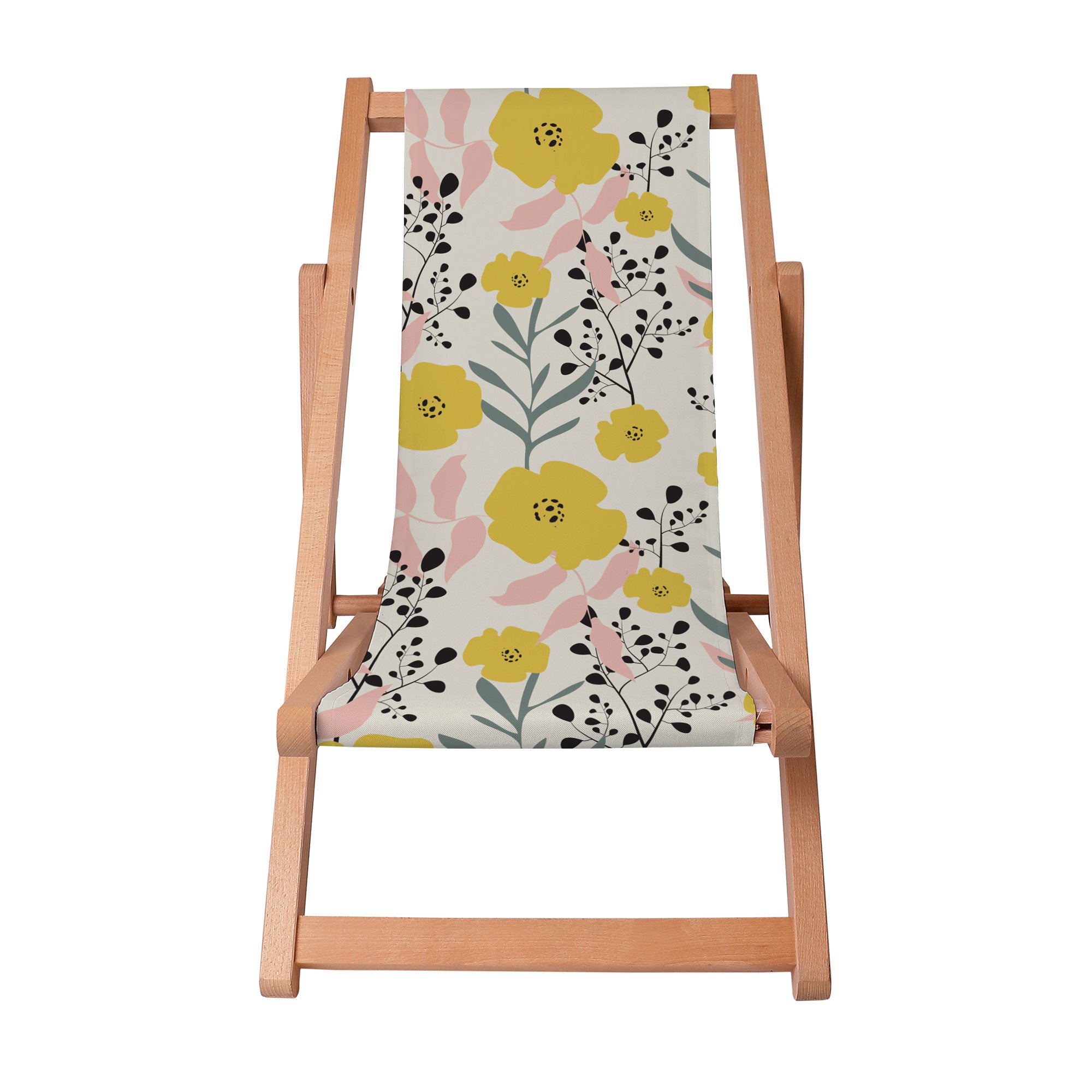 Leżak drewniany Yellow Daffodil-S