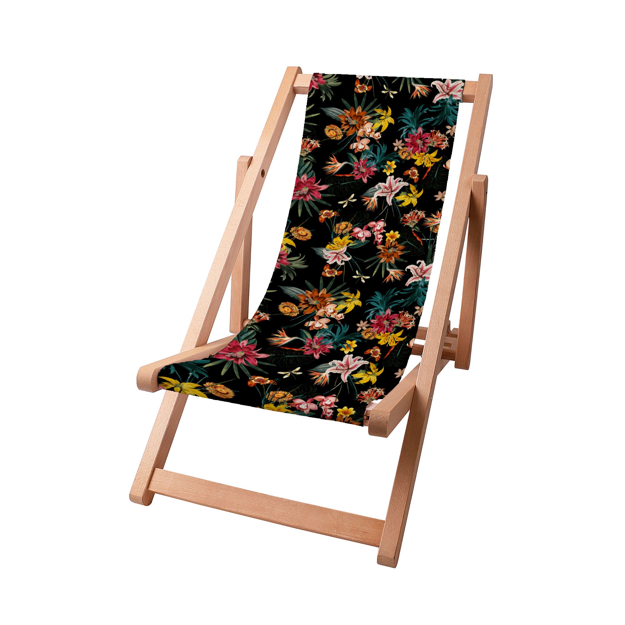 Leżak drewniany Dark Jungle-S
