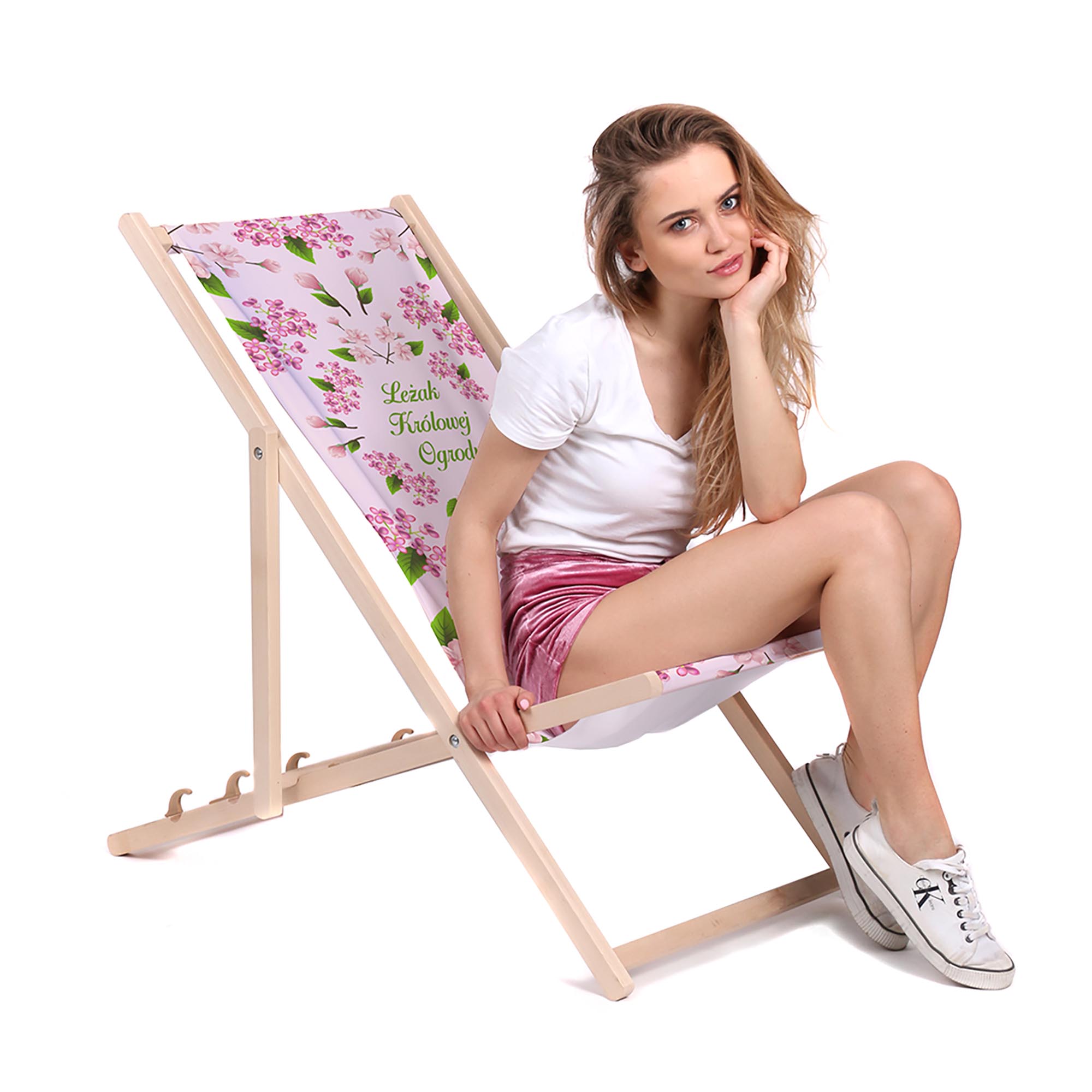 Wooden Deck Chair Garden Queen