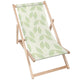 Leżak drewniany Light Green Leaves-M