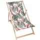 Leżak drewniany Tropical Pink and Green Leaves-M