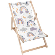 Leżak drewniany Doodle Rainbow And Moon-M