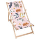 Wooden Deck Chair Pastel Cats-M