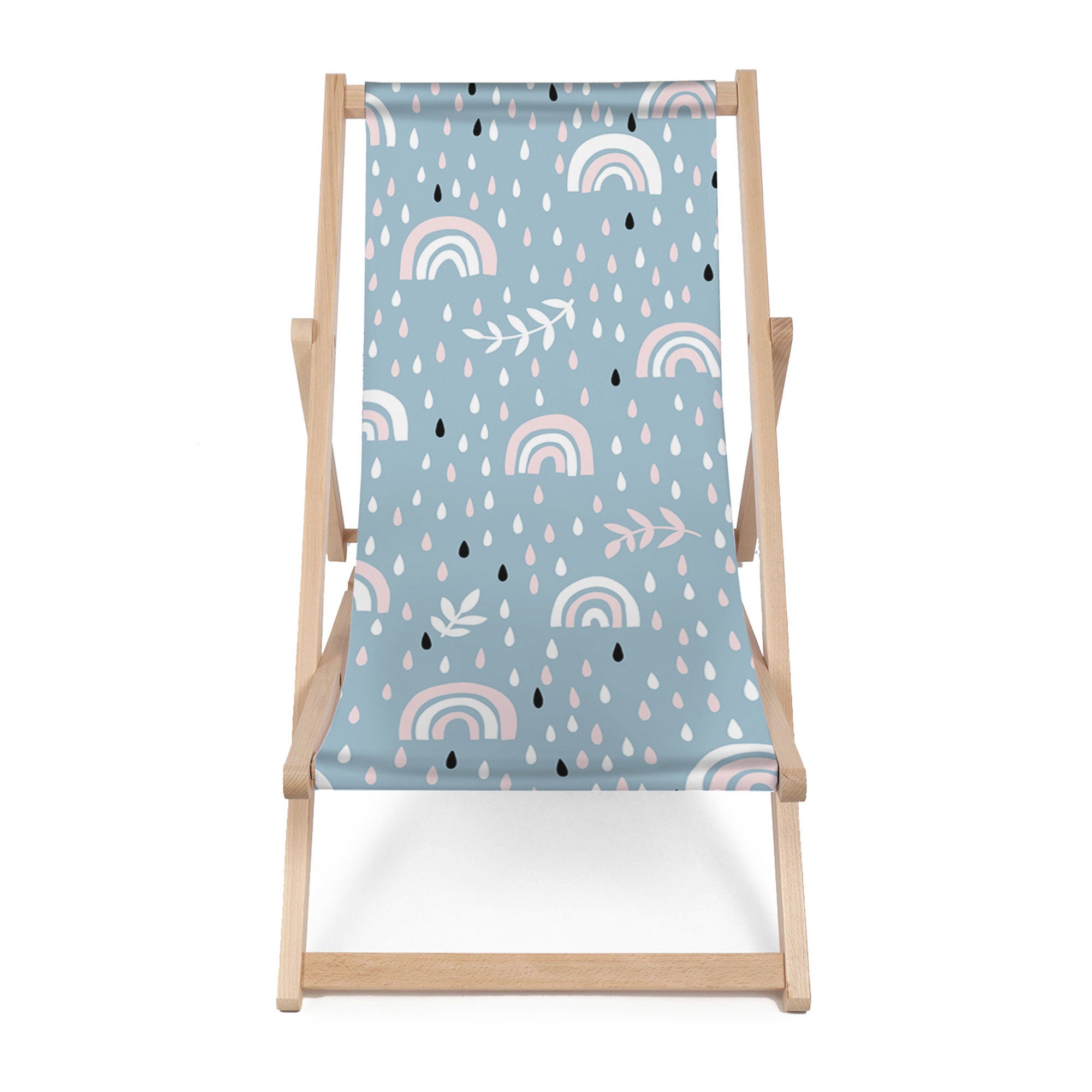 Leżak drewniany Rainbow And Raindrops-M
