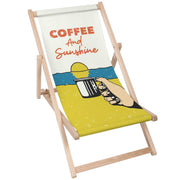 Leżak drewniany Coffee and Sunshine