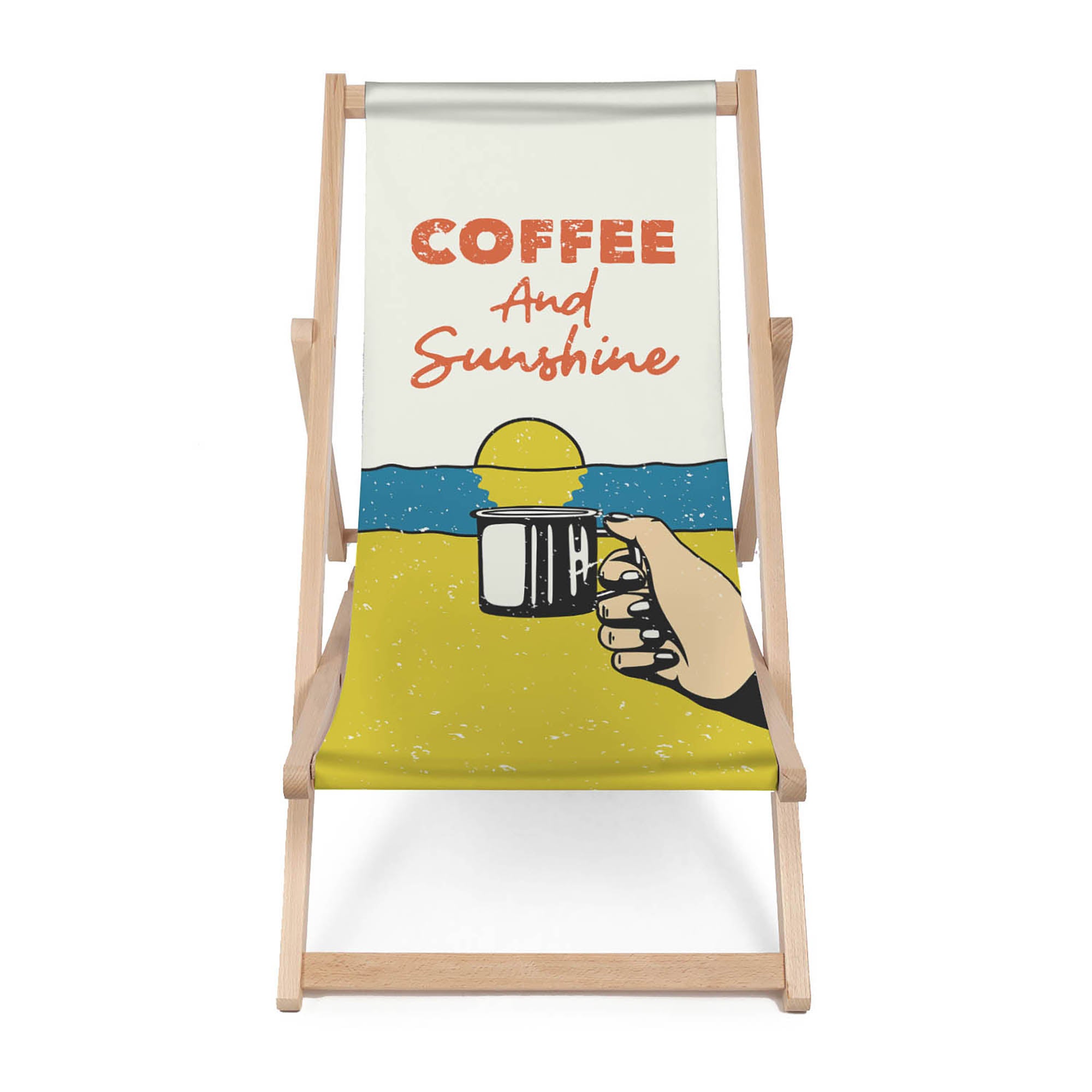 Leżak drewniany Coffee and Sunshine