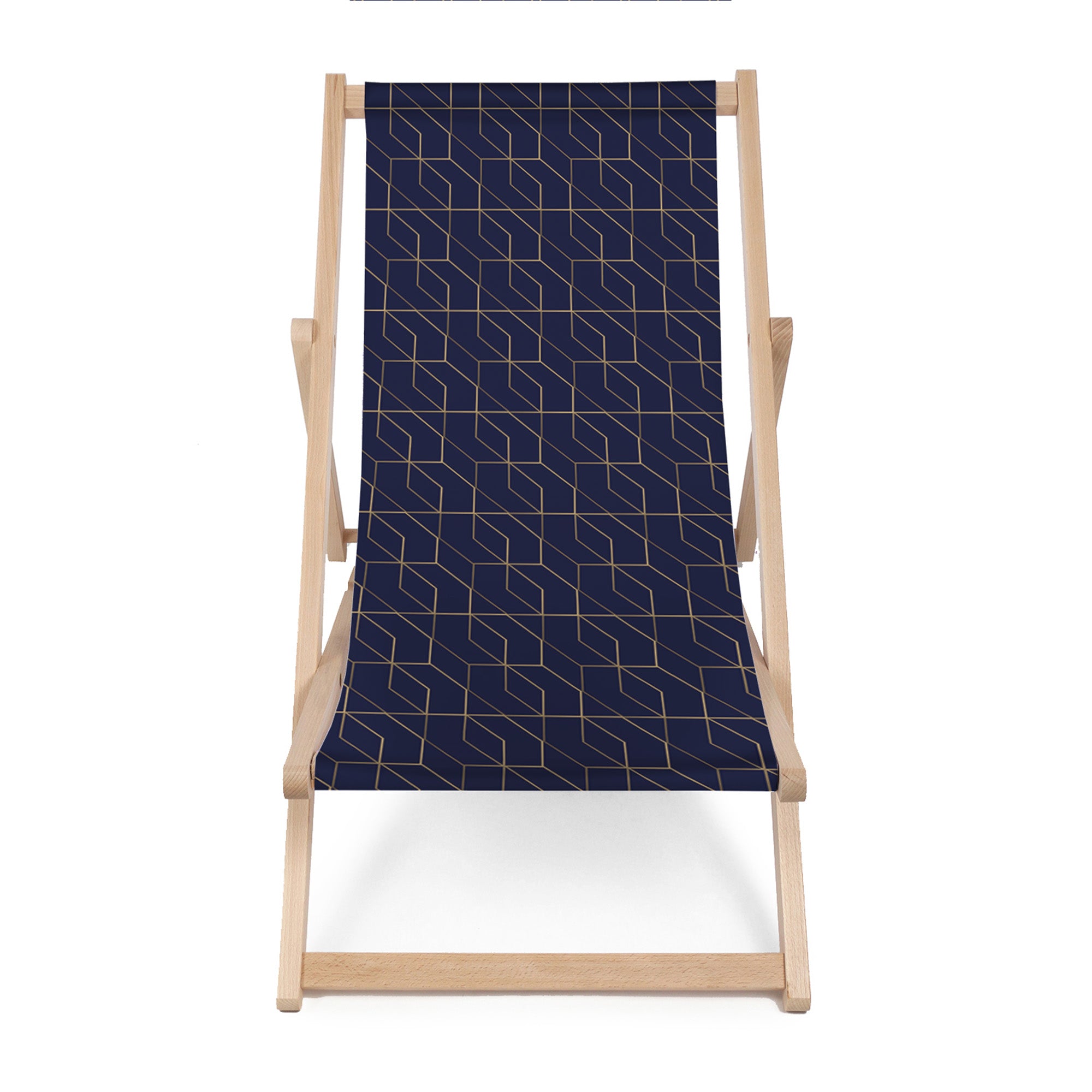 Leżak drewniany Gold Luxury Pattern-M